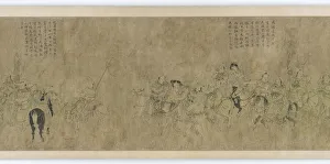The captivity of Cai Wenji, Ming dynasty, 14th-15th century. Creator: Unknown The captivity of Cai Wenji, Ming dynasty, 14th-15th century. Creator: Unknown