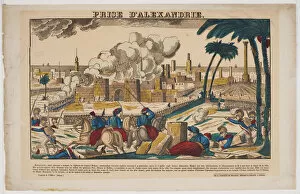 Capture of Alexandria by Napoleon on July 3, 1798, 1799. Artist: Imagerie d'Epinal, Vosges