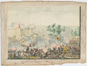The Capture of the Anapa fortress on June 23, 1828, 1829. Artist: Anonymous