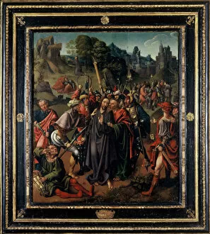 Christ Carrying The Cross Gallery: The Capture of Christ, Early16th cen.. Creator: Engebrechtsz. Cornelis (ca. 1462-1527)