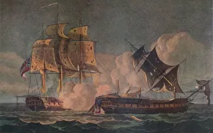 Indian Ocean Prints: Capture of the Forte, c1800. Artist: Thomas Whitcombe