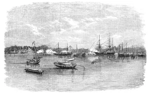 Junk Prints: Capture of French Folly Fort, near Canton