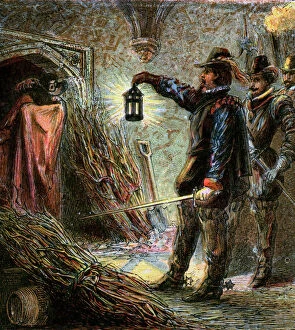 Images Dated 2nd August 2006: The Capture Of Guy Fawkes, 1605, (c1850)