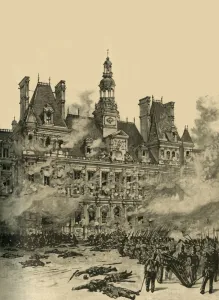 Capturing Collection: Capture of the Hotel de Ville, Paris, July Revolution, 1830 (c1890). Creator: Unknown