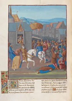 Ptolemy I Soter Collection: Capture of Jerusalem by Ptolemy Soter. Illustration in Flavius Josephus Antiquities of the Jews (A)