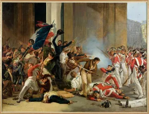 Jean Louis Bezard Prints: Capture of the Louvre, July 29