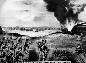 Morro Castle Prints: Capture of the Morro, (1763), 1920s