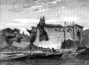 Enemies Prints: The Capture of Ningpo: breaches in the city wall, 1862. Creator: Unknown