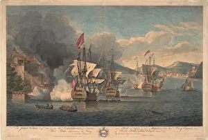 Vernon Prints: Capture of Porto Bello by Admiral Edward Vernon on 22 November 1739