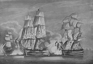 Capture of the Rivoli, c1813. Artist: John Heaviside Clark