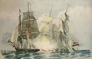 Basil Lubbock Gallery: Capture of the Spanish slave vessel Dolores by HM brig Ferret, 4 April 1816, 1816