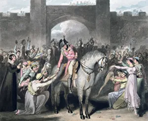Midi Pyrenees Collection: Capture of Toulouse, France, 10th April 1814 (1819). Artist: T Fielding