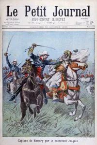 Brandishing Prints: The capture of Toure Samory by Lieutenant Jacquin near Guelemou in 1898