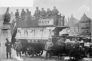 Captured English autobus used by Germans in Belg. [i.e. Belgium], between 1914 and c1915. Creator: Bain News Service
