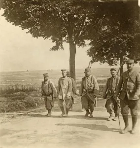Captured German sharpshooter, Champagne, northern France, c1914-c1918 Captured German sharpshooter, Champagne, northern France, c1914-c1918