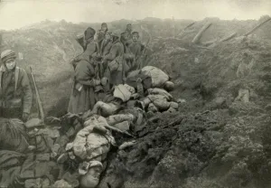 Captured German Trenches at Les Eparges, (1919). Creator: Unknown
