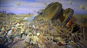 Images Dated 15th June 2010: The Capturing of a Tank near Kakhovka, 1927. Artist: Ivan Vladimirov