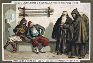 The capuchin monks of Malata taken prisoner, 1895