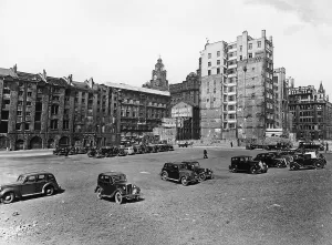 Car Park Prints: A car park, Brunswick Street, Liverpool, May 1946