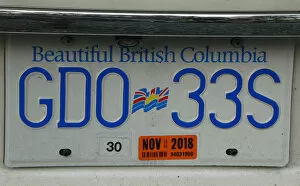 British Columbia Gallery: Car Registration plate, British Columbia, Canada. Creator: Unknown