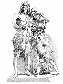Captives Gallery: Caractacus before Claudius Caesar, 1844. Creator: Unknown