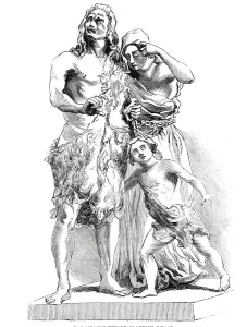 Chieftain Prints: Caractacus before Claudius Caesar, 1844. Creator: Unknown