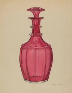 Carafe Prints: Carafe, c. 1937. Creator: Janet Riza