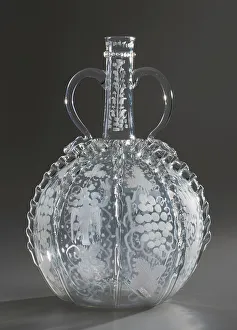 Blown Glass Prints: Carafe, c1850-1900. Creator: Unknown