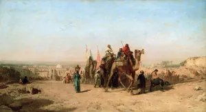Caravan, 1860. Artist: Felix Francois Georges Philibert Ziem