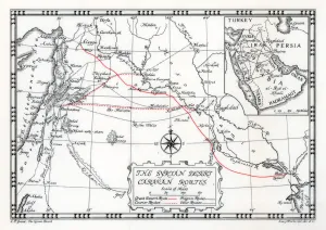 Emery Walker Ltd Prints: Caravan, courier and pilgrim routes in the Syrian desert, 1937. Artist: Emery Walker Ltd