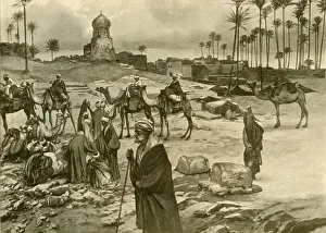 Caravan at Mit-Rahine, 1898. Creator: Christian Wilhelm Allers