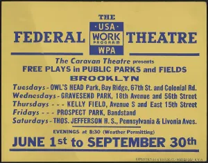 Free Prints: Caravan Theatre, [193-]. Creator: Unknown