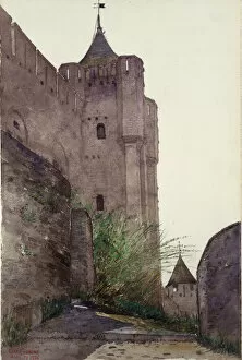 Fortress Gallery: Carcassonne, 1926. Creator: Cass Gilbert
