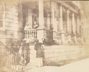 Balustrade Collection: Carclew House, August 1841. Creator: William Henry Fox Talbot