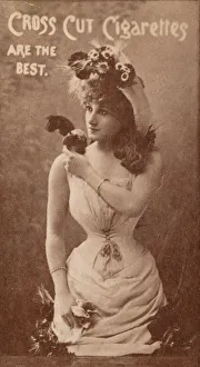 Duke W Sons Co Prints: Card Number 12, Kate Vaughn, from the Actors and Actresses series (N145-2) issued by Duke