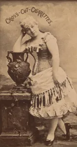 Card Number 59, Miss Mattie Vickers, from the Actors and Actresses series (N145-2) issued