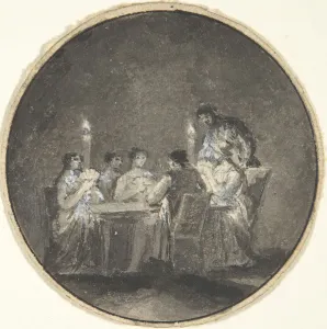 The Card Players, 1780-1820. Creator: Anon