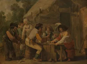 Andrew Both Prints: The Card Players, c.1630-c.1635. Creator: Andries Dirksz Both