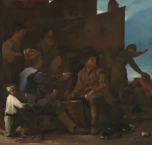 Michiel Sweerts Prints: The Card Players, c.1646-c.1652. Creator: Michiel Sweerts