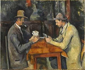 Paul 1839 1906 Collection: The Card Players, ca 1892-1896. Creator: Cezanne, Paul (1839-1906)