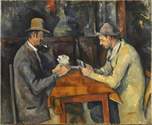Paul 1839 1906 Collection: The Card Players, ca 1892-1896. Creator: Cezanne, Paul (1839-1906)