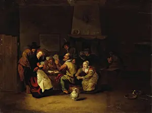 Gambling Prints: Card-Playing, 1650. Creator: Hendrick Bogaert