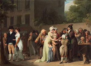 Trick Prints: The Card Sharp on the Boulevard, 1806. Creator: Louis Leopold Boilly