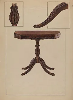 Card Table Gallery: Card Table, 1935 / 1942. Creator: Bessie Forman