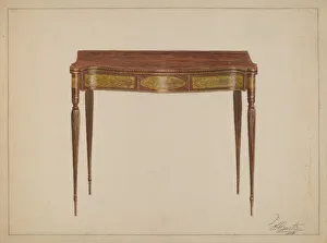 Card Table Prints: Card Table, 1935 / 1942. Creator: Ferdinand Cartier
