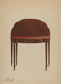 Card Table Gallery: Card Table, 1937. Creator: Ferdinand Cartier