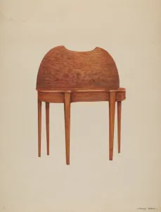 Card Table Gallery: Card Table, c. 1937. Creator: Henry Meyers