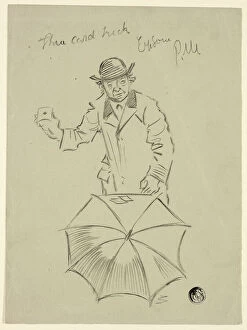 Bowler Hat Collection: Three Card Trick, Epsom, n.d. Creator: Philip William May