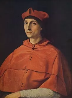 Augusto L Mayer Gallery: Cardenal Scarramuccia Trivulzio, (Portrait of a cardinal), c1510, (c1934). Artist: Raphael
