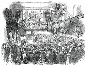 Eisteddfod Prints: The Cardiff Athenaeum Eisteddfod, 1850. Creator: Unknown
